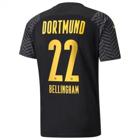 Billige Fotballdrakter Borussia Dortmund Jude Bellingham 22 Bortedraktsett 2021/22 Kortermet